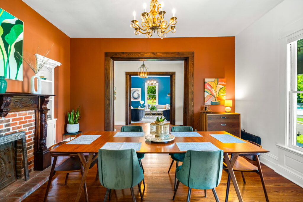 Dining area of a real estate listing photographed in Knoxville TN