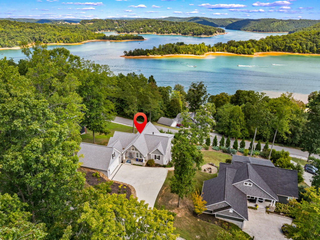 Aerial drone photo of an MLS listing photographed in LaFollette TN