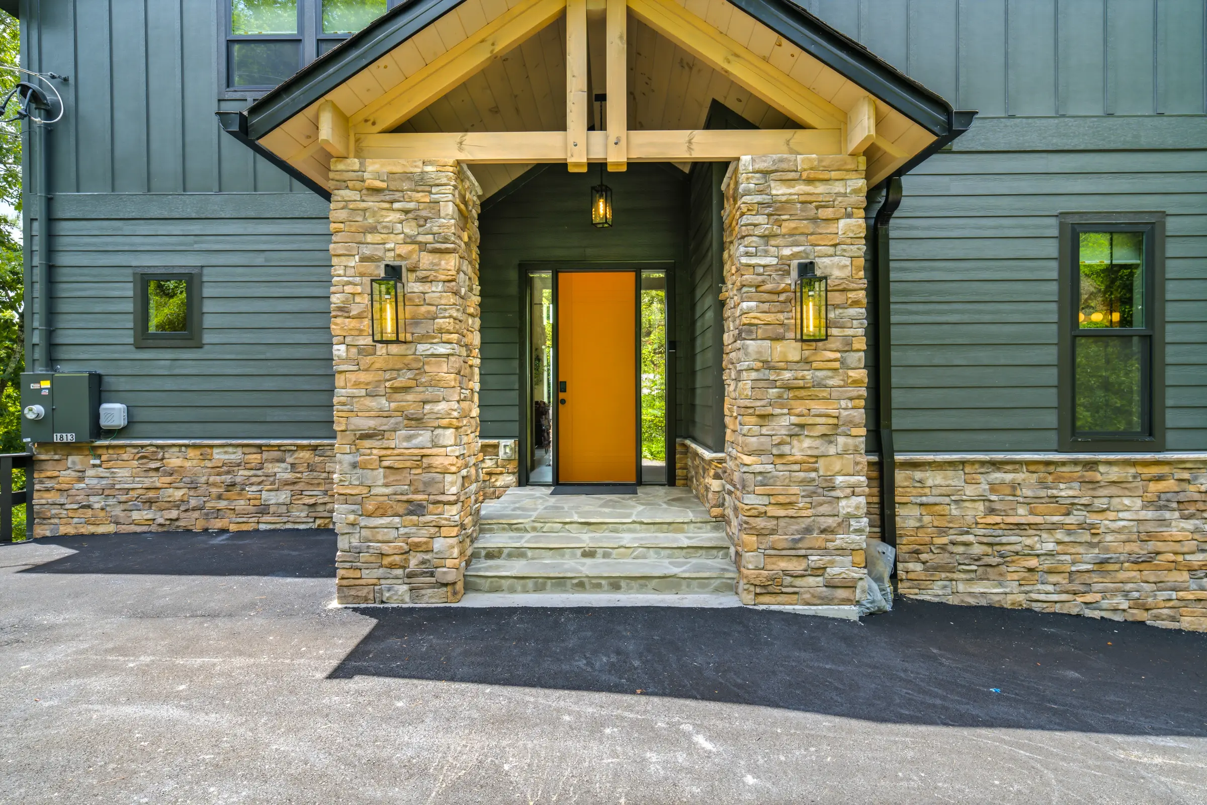 Front entrance of Milk and Honey with its distinctive golden door