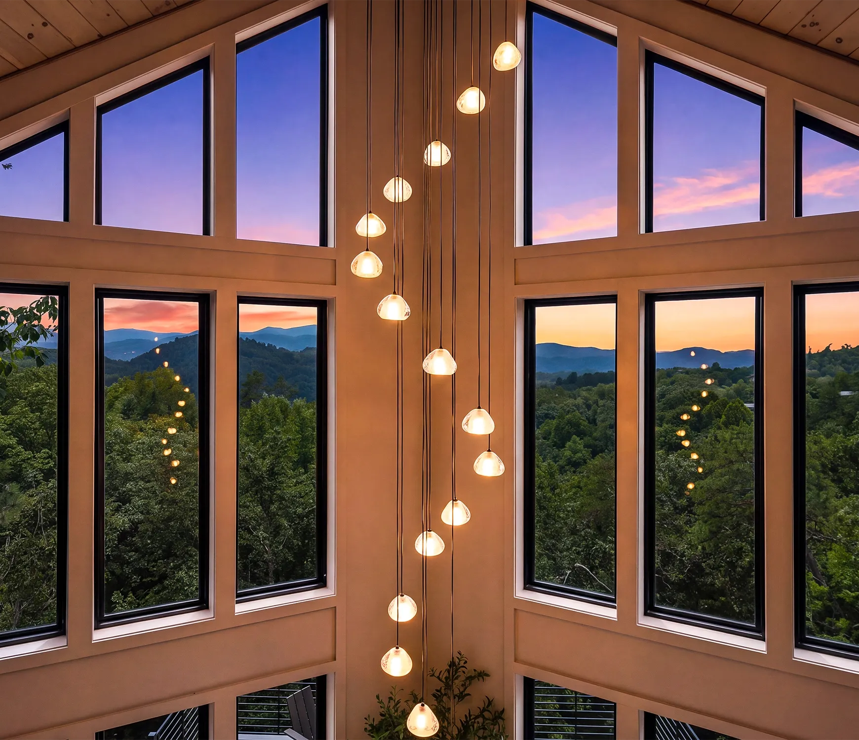 Milk and Honey guest suite opening to mountain views