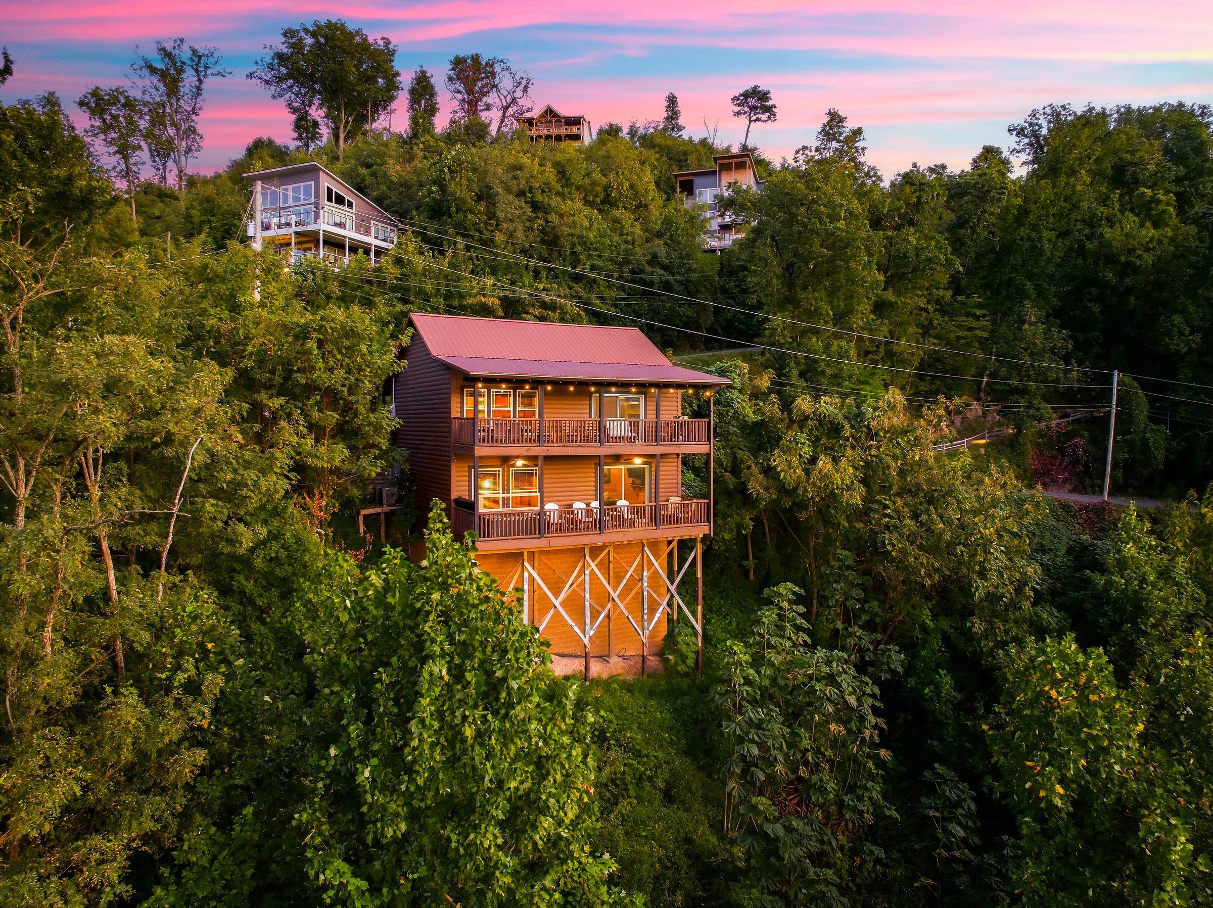Twilight over the Smokies, Gatlinburg