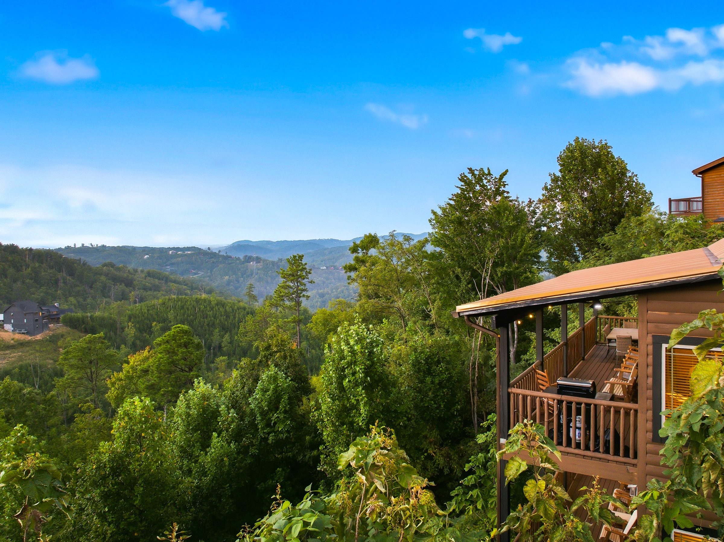 Deck view toward the Smokies