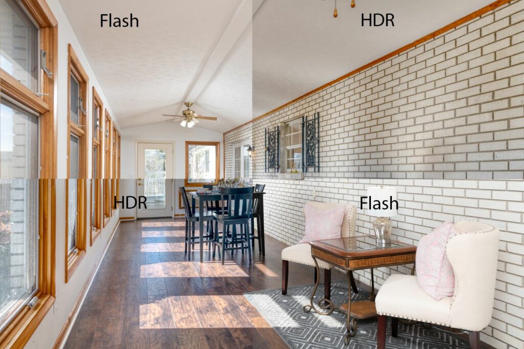HDR vs Flash Real Estate Photography