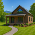 Sevierville real estate photo with added digital landscaping