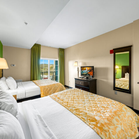 Bedroom shot of an STR property photographed in Sevierville TN