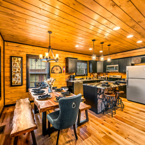 Open Living Space cabin shot of an STR property located in Pigeo