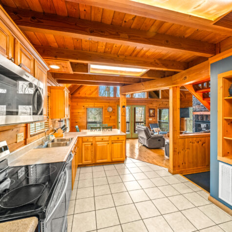 Kitchen shot of an STR Property photographed in Sevierville TN