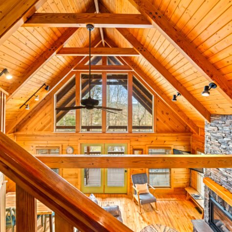 Living Space of an STR property photographed in Sevierville TN