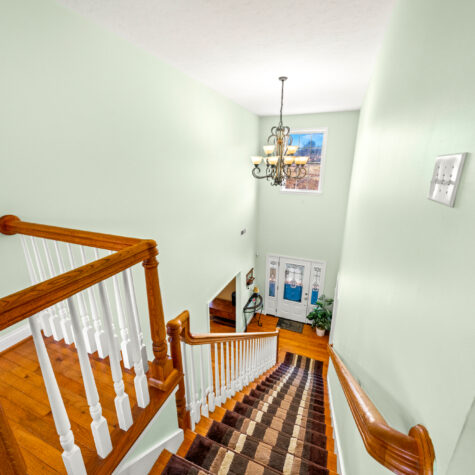 Staircase shot, MLS listing, photographed in Clinton TN