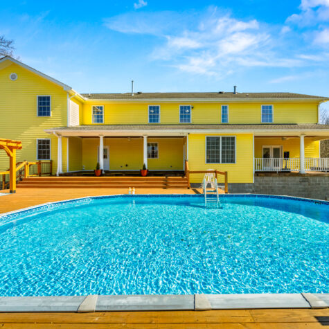 Backyard pool, MLS listing, photographed in Clinton TN