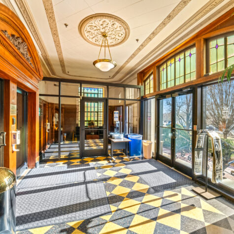 Commercial space lobby photographed in Bristol TN