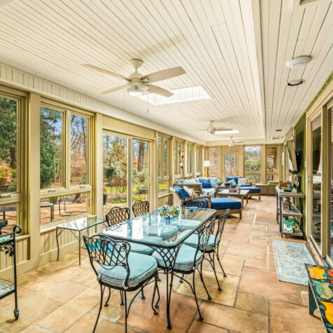 Screened in back porch shot of an MLS listing photographed in At