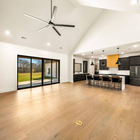 New construction living space of an MLS listing photographed in