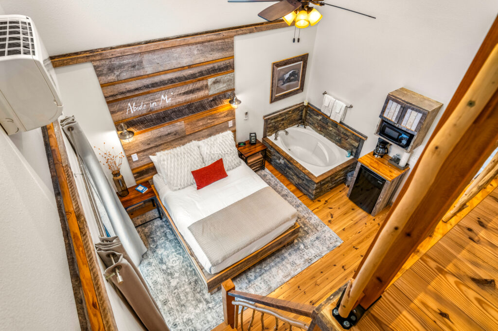 Vacation Rental Bedroom - Photographed in Townsend TN