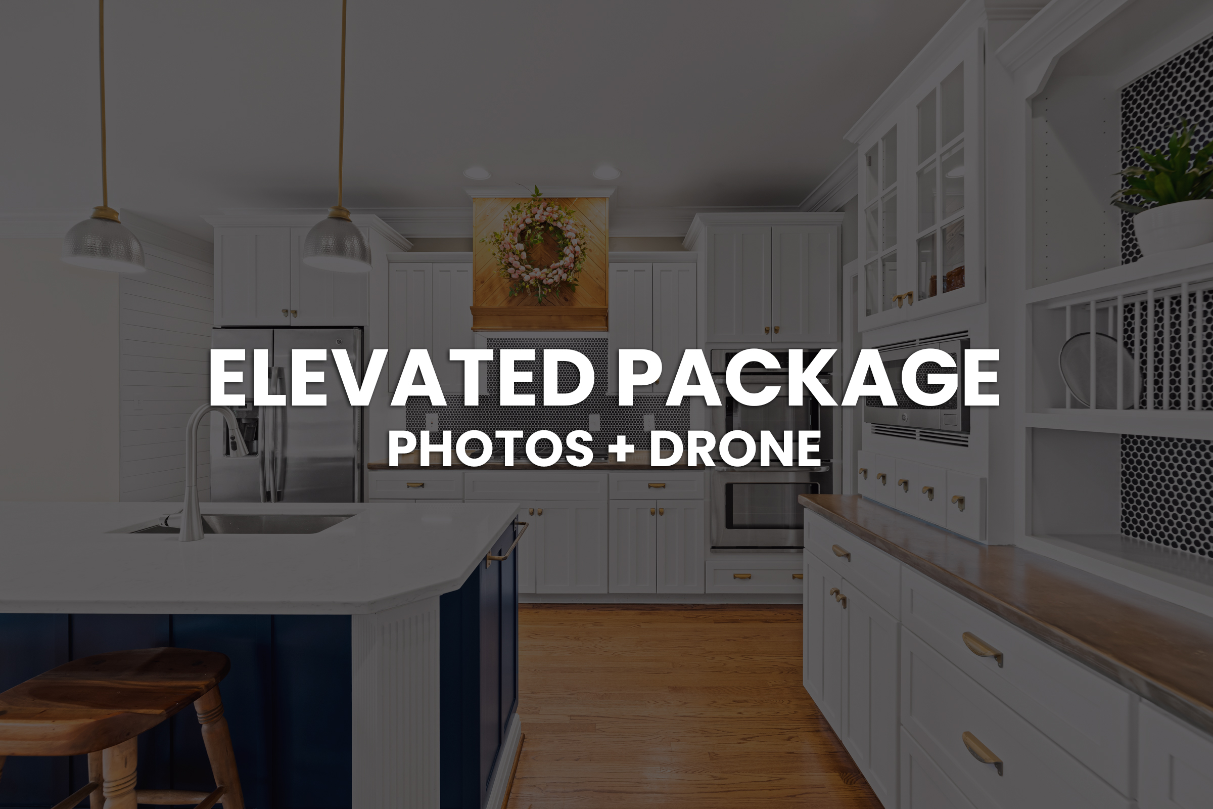 Elevated package includes both photos and aerial drone images