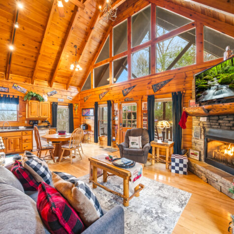 Living Room Holiday - 2651 Piney Drive, Sevierville, Tennessee