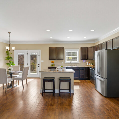 Open Kitchen and Dining Area &ndash; Clinton Tennessee Real Estate Photography