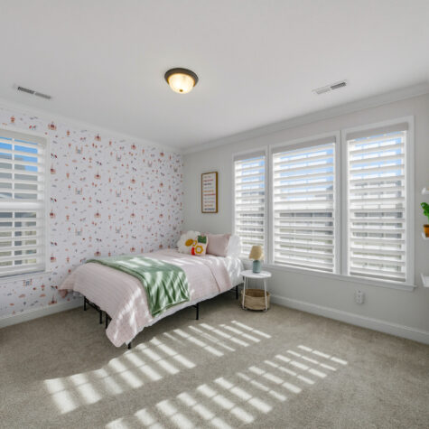 Bright Bedroom with Plantation Shutters &ndash; Farragut Tennessee