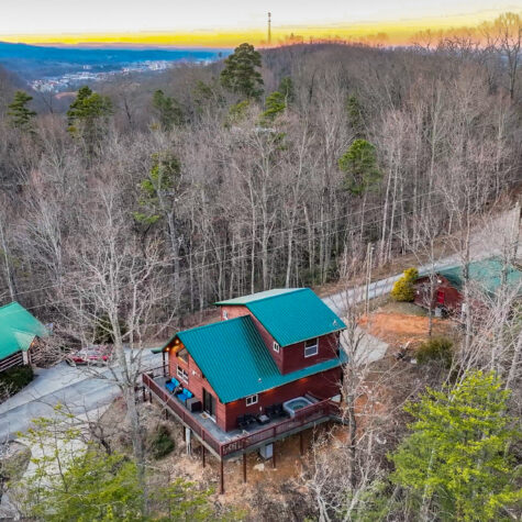 Aerial View of Smoky Mountain Cabin Property &ndash; Sevierville Tennessee