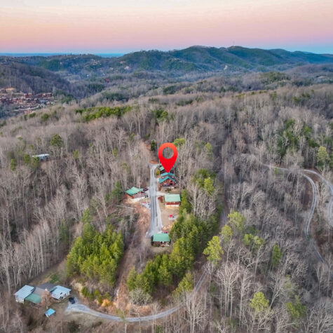 Aerial Property Location View in Smoky Mountains &ndash; Sevierville Tennessee