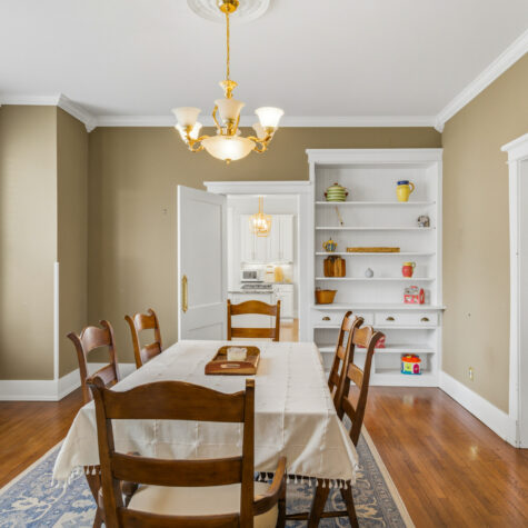 Traditional Dining Room with Built-in Shelving &ndash; Clinton Tennessee Real Estate Photography
