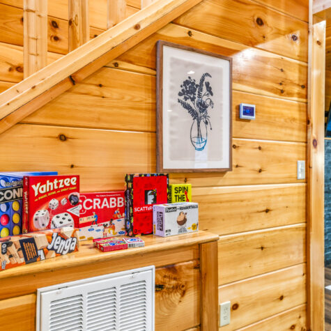 Cabin Game Area with Board Games &ndash; Pigeon Forge Tennessee