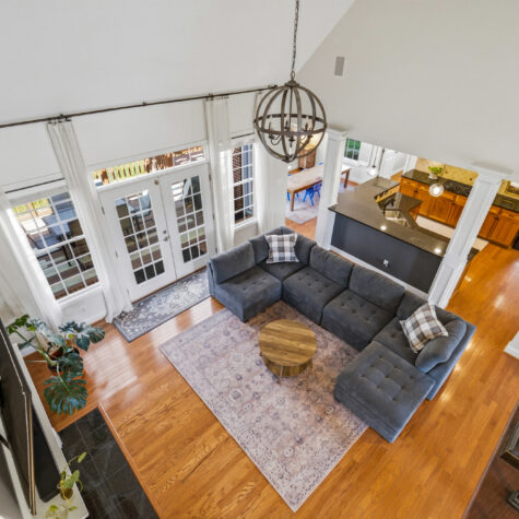 Two Story Living Room with Balcony Overlook &ndash; Knoxville Tennessee