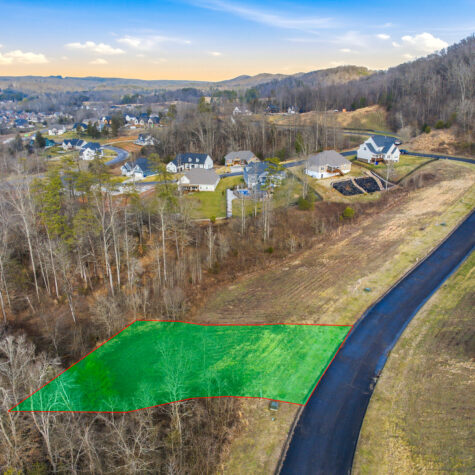 Aerial View of Residential Lot &ndash; Oak Ridge Tennessee