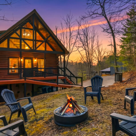 Luxury Cabin Twilight Photography &ndash; Smoky Mountains Tennessee