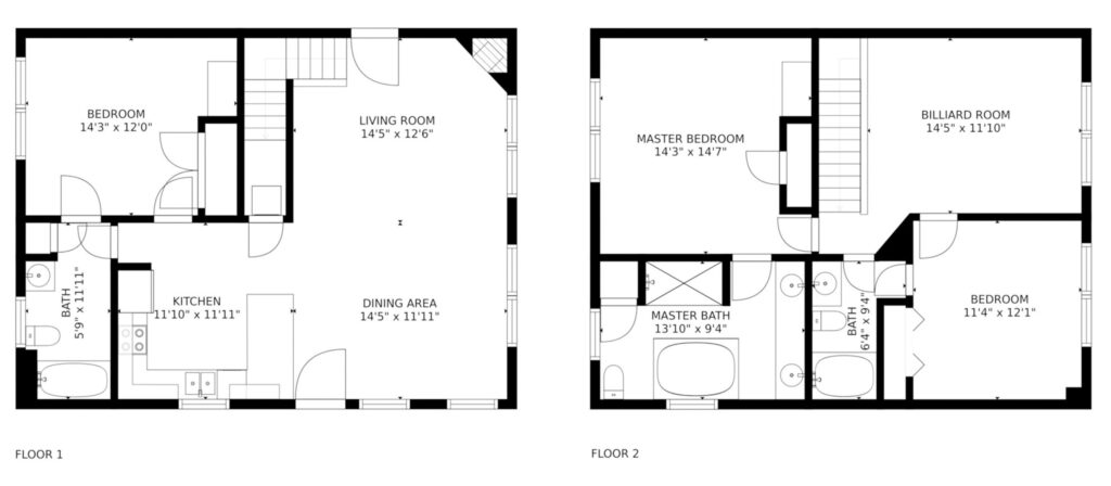 Guest-friendly floor plan for a short-term rental property
